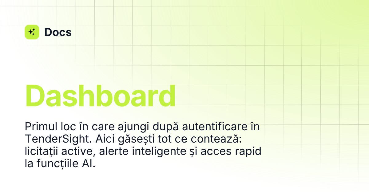Dashboard | Docs